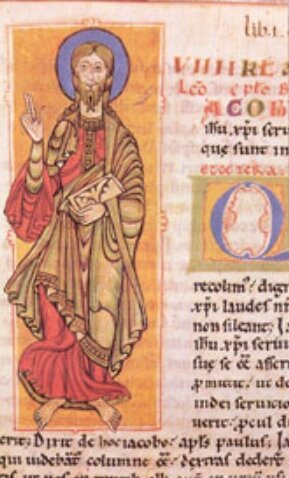 Codex Calixtinus - Liber Sancti Jacobi (Livre de saint Jacques ou des miracles de saint Jacques) vers 1140.