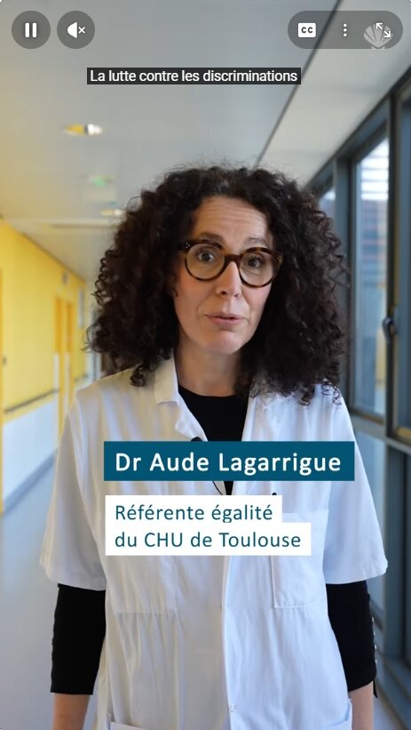 Dr Aude Lagarrigue, référente égalité du CHU de Toulouse