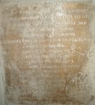 Inscription commémorant l'inondation survenue à Toulouse, le 5 Avril 1770