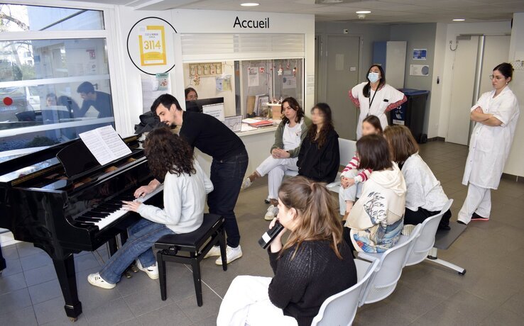 Intervenant piano à la Clinique du SUPEA